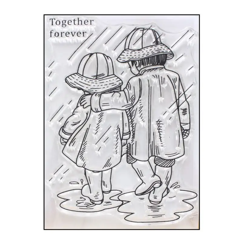 

Прозрачный силиконовый штамп Forever Love для скрапбукинга, тиснение для скрапбукинга x 2019 мм