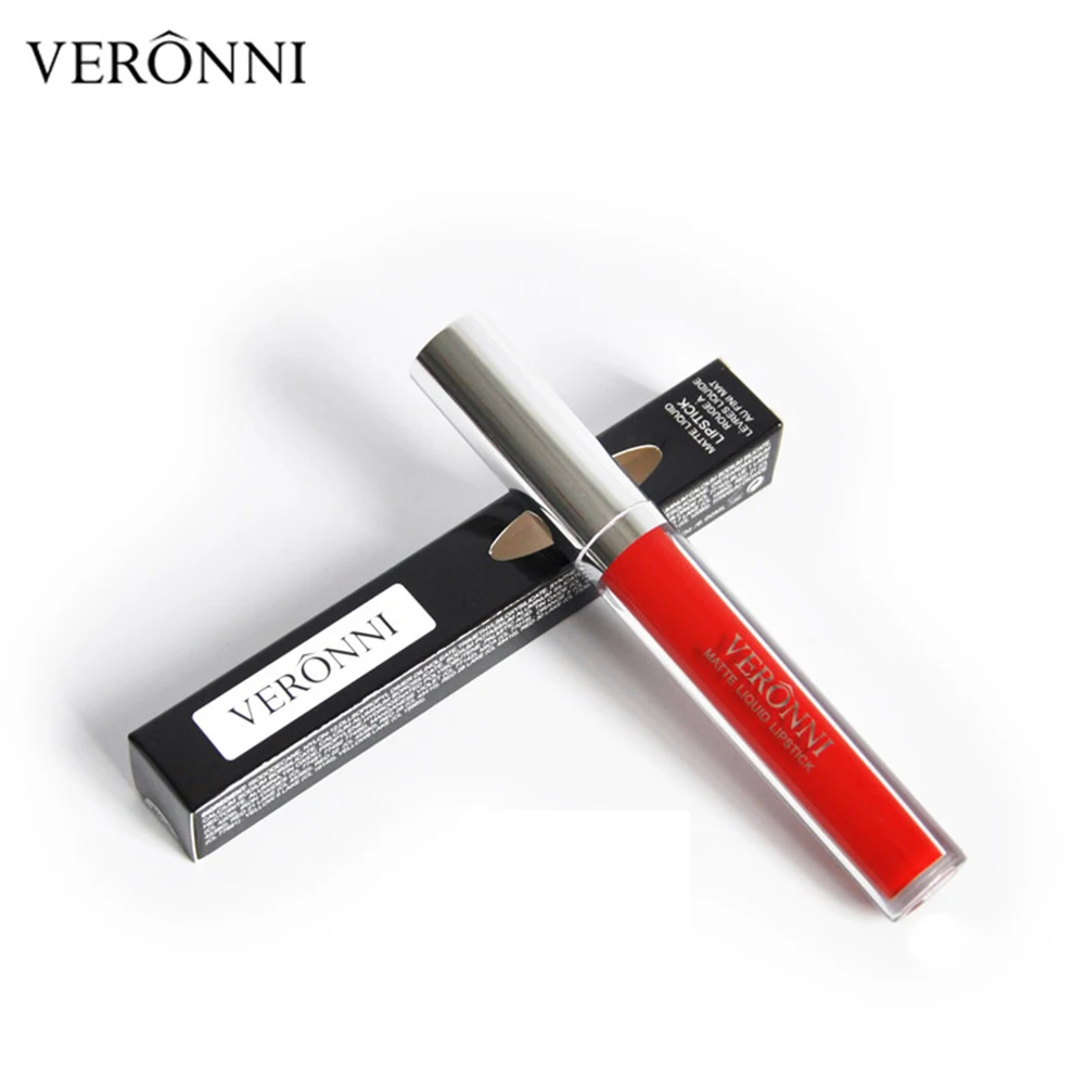 VERONNI 13pcs/set Durable Matte Waterproof Matte Liquid Lipstick Lip Sexy Lip Gloss Non-stick Cups Do Not Fade Tint Korean TSLM2