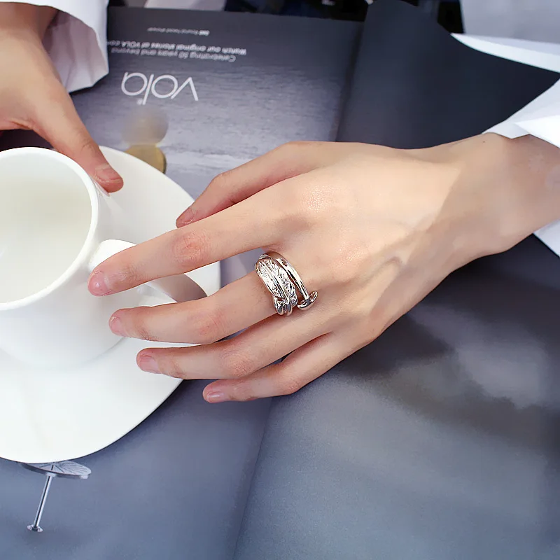 Открытое кольцо с манжетами модное регулируемое со стрелками для женщин мужское