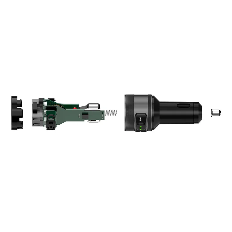 Автомобильное зарядное устройство C57 с двумя usb-портами quick charge 3,0, Bluetooth, fm-передатчик, автомобильный комплект, MP3 музыкальный плеер, беспроводной fm-радио адаптер