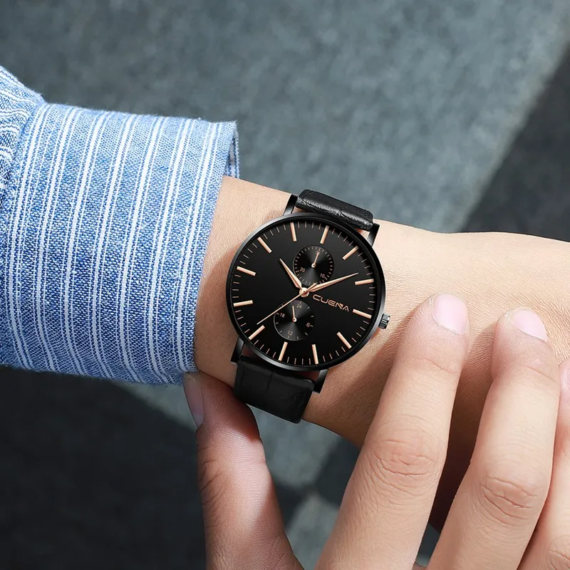 

Zegarek Meski 2019 New Mens Watches Top Brand Luxury Casual Waterproof Leather Wristwatch Fashion Quartz Men's Clock Naviforce