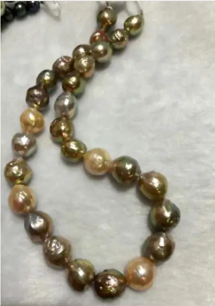 gorgeous 13-15 mm multicolor pearl necklace 18inch | Украшения и аксессуары