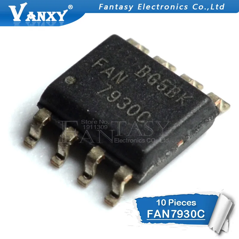 10PCS FAN7930C SOP8 FAN7930 SOP 7930C SMD | Электронные компоненты и принадлежности