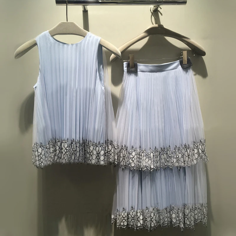 Женский Дизайнерский Костюм кружевной сетчатый костюм в стиле пэчворк