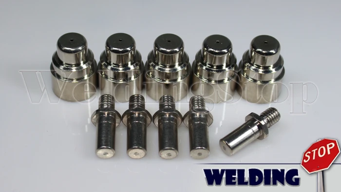 Расходные материалы для плазменного резака BINZEL PSB31/131 744,0061 + 744,0014 nozzles1.2mm _ электроды 10 шт.