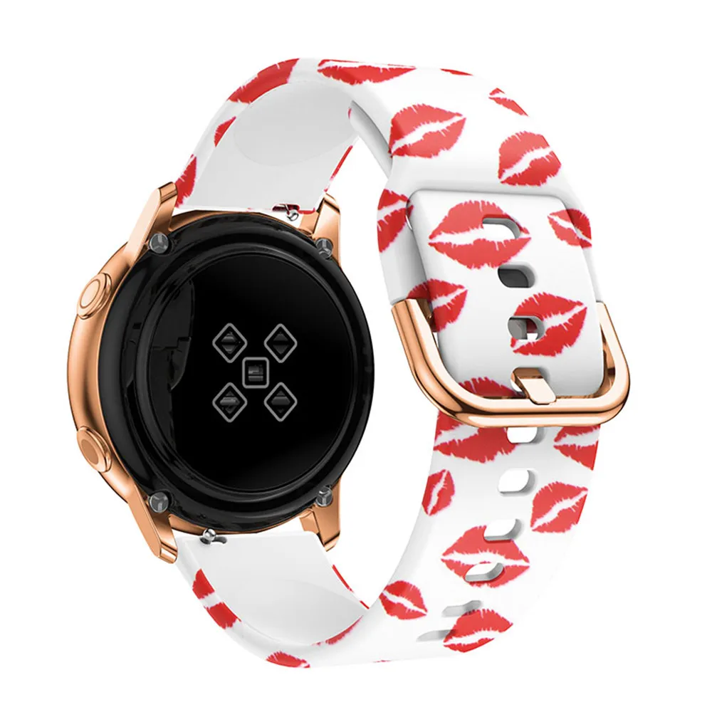 Ремешок силиконовый для наручных часов сменный спортивный браслет Samsung Galaxy Watch