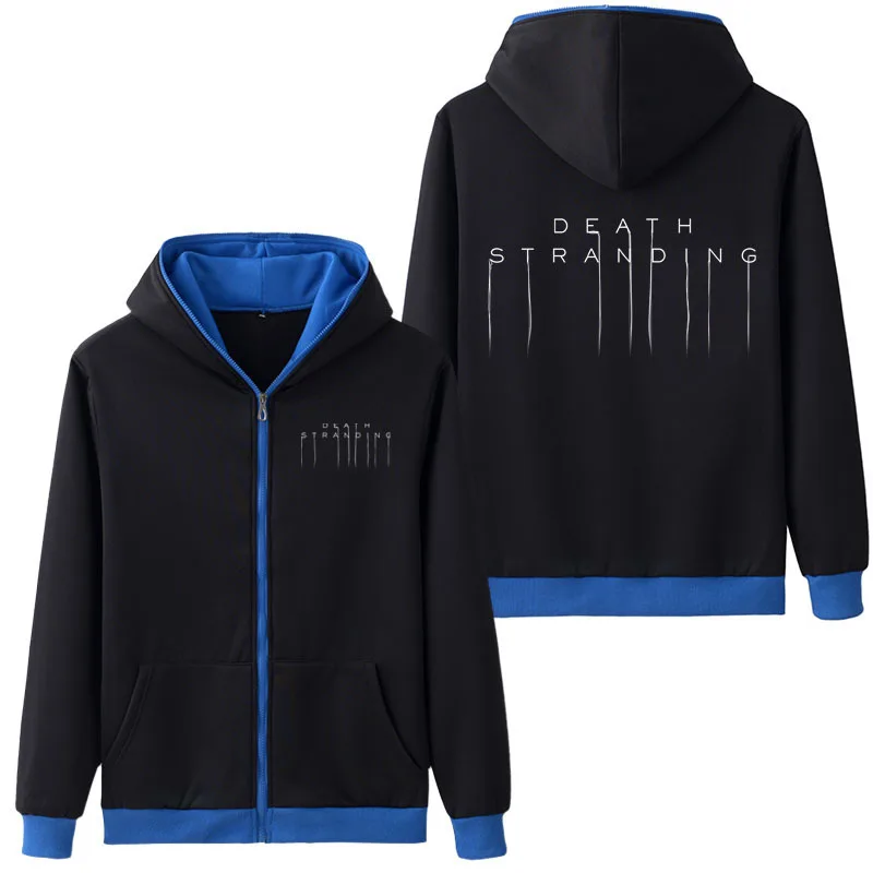 Весна осень Новое поступление мужское пальто для игры Death Stranding худи на молнии для косплея повседневная одежда унисекс куртка толстовка