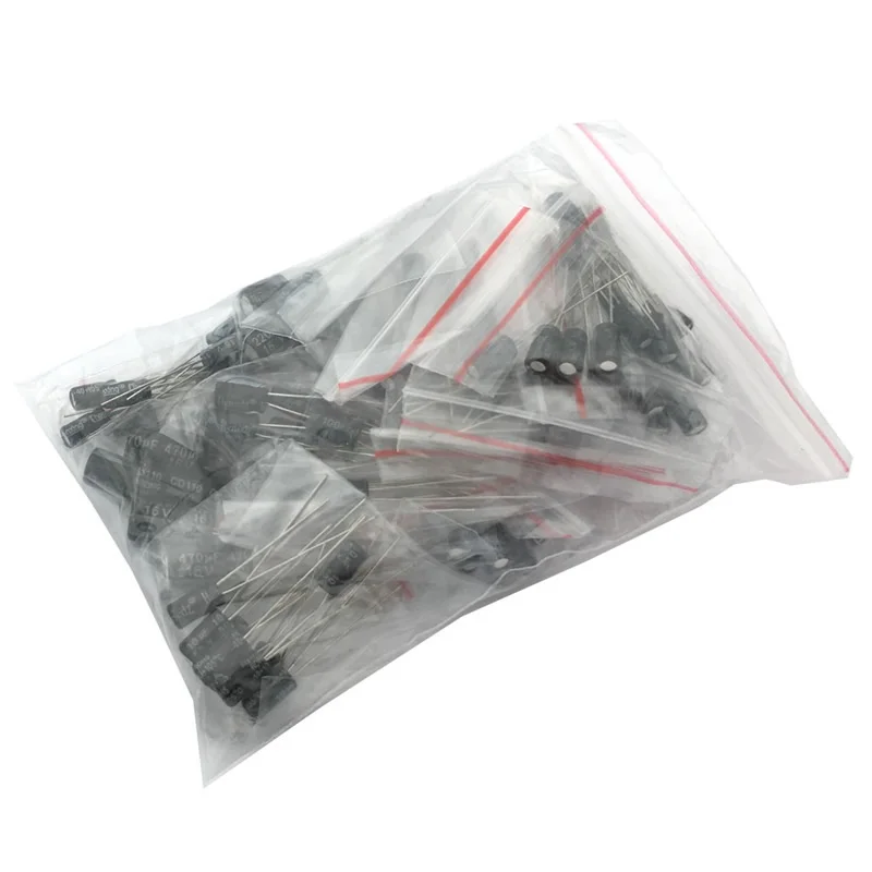 

120PCS 12 values 0.22UF-470UF Aluminum electrolytic capacitor assortment kit set pack