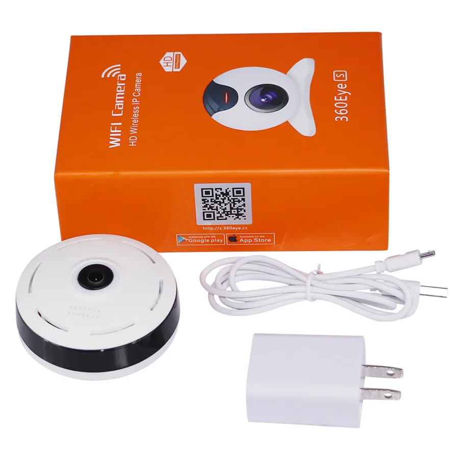 Hiseeu Мини CCTV Камера HD 1 3 мегапикселей 360 градусов эндоскопа полный вид