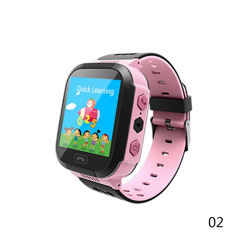 Pink Buyincoins Q528 gps умные часы детские часы с камерой фонарик для Apple Android телефон умные часы трек детей#288306 - Color: Pink