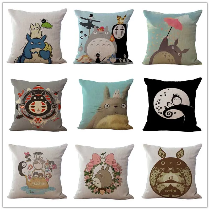 Мода Мультфильм Стиль Наволочки Чехлы Симпатичные Тоторо Печатных Бросить