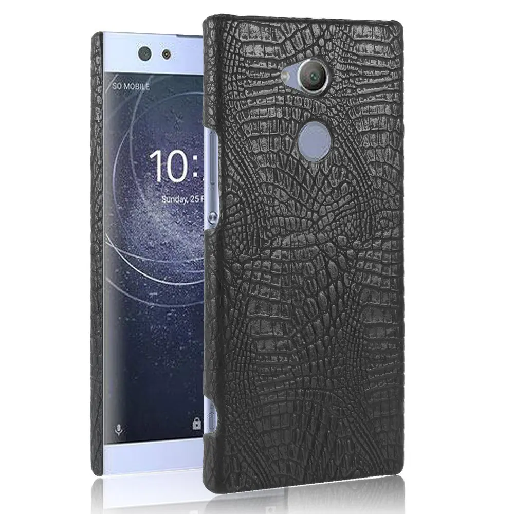 Защитный чехол из крокодиловой кожи для SONY Xperia XA2 ультра жесткий поликарбоната