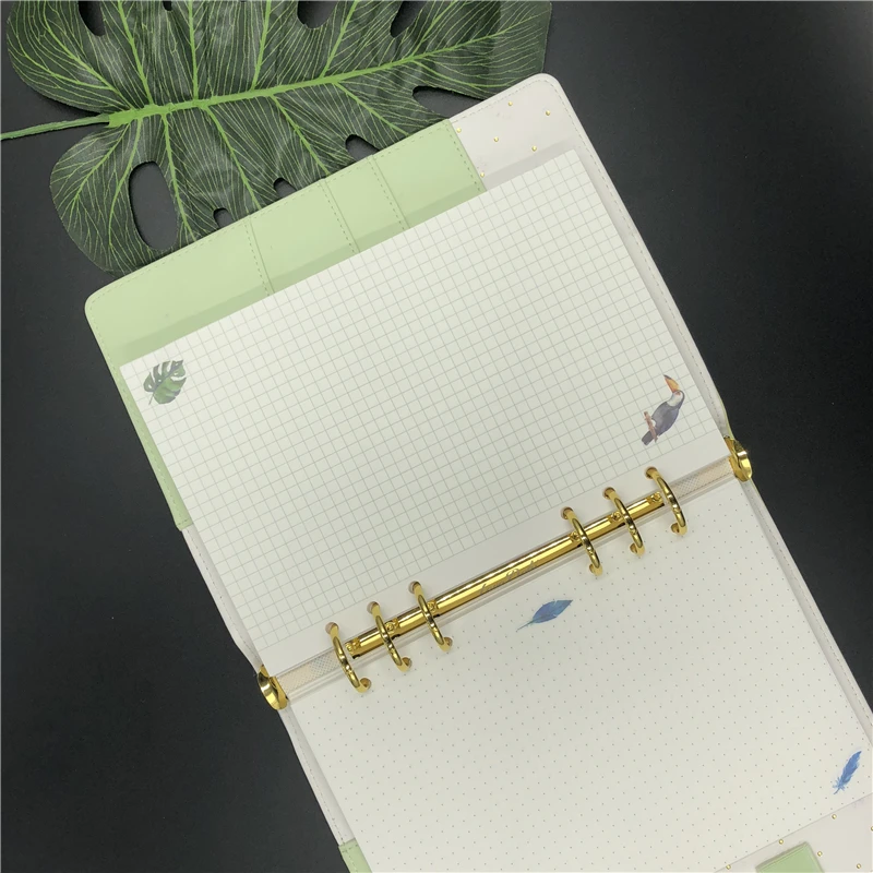 

Fromthenon A5A6A7 6 Holes Binder Notebook Refill For Spiral Planner Filler Papers Inside Page Diary Weekly Monthly Dotted Grid