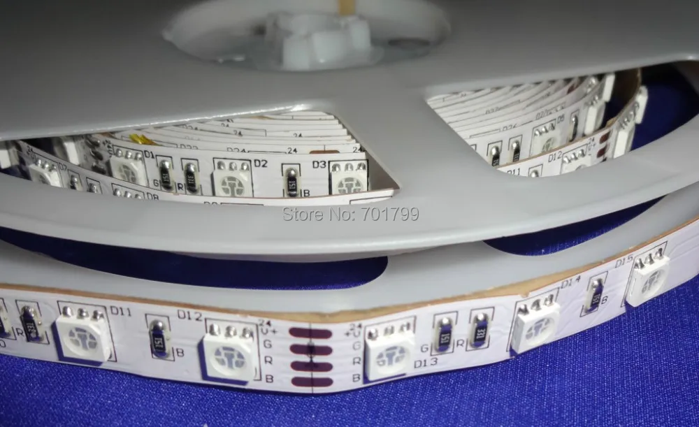 Гибкая светодиодная лента 5050 SMD 24 В постоянного тока 60 светодиодный одов/м 5 м 300