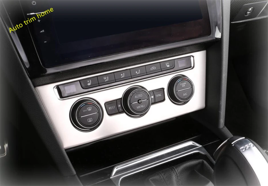 

Lapetus Center Air Conditioning AC Knob Panel Cover Trim Stainless Steel For Volkswagen Arteon 2018 2019 2020 Auto Accessories
