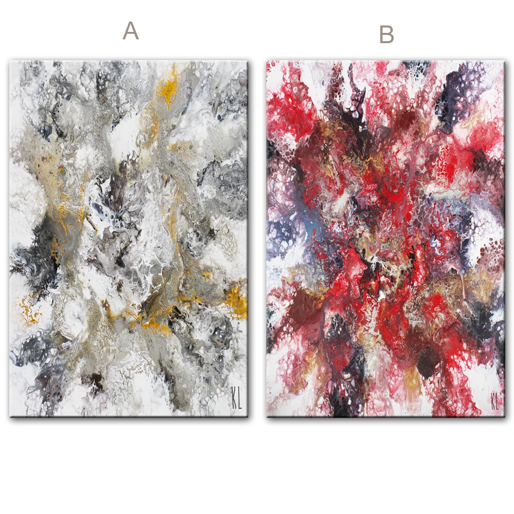 Абстрактные настенные художественные картины на холсте с каменной текстурой