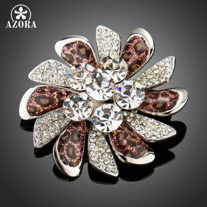 Азора Роскошные вечерние прозрачные австрийские стразы леопардовым узором