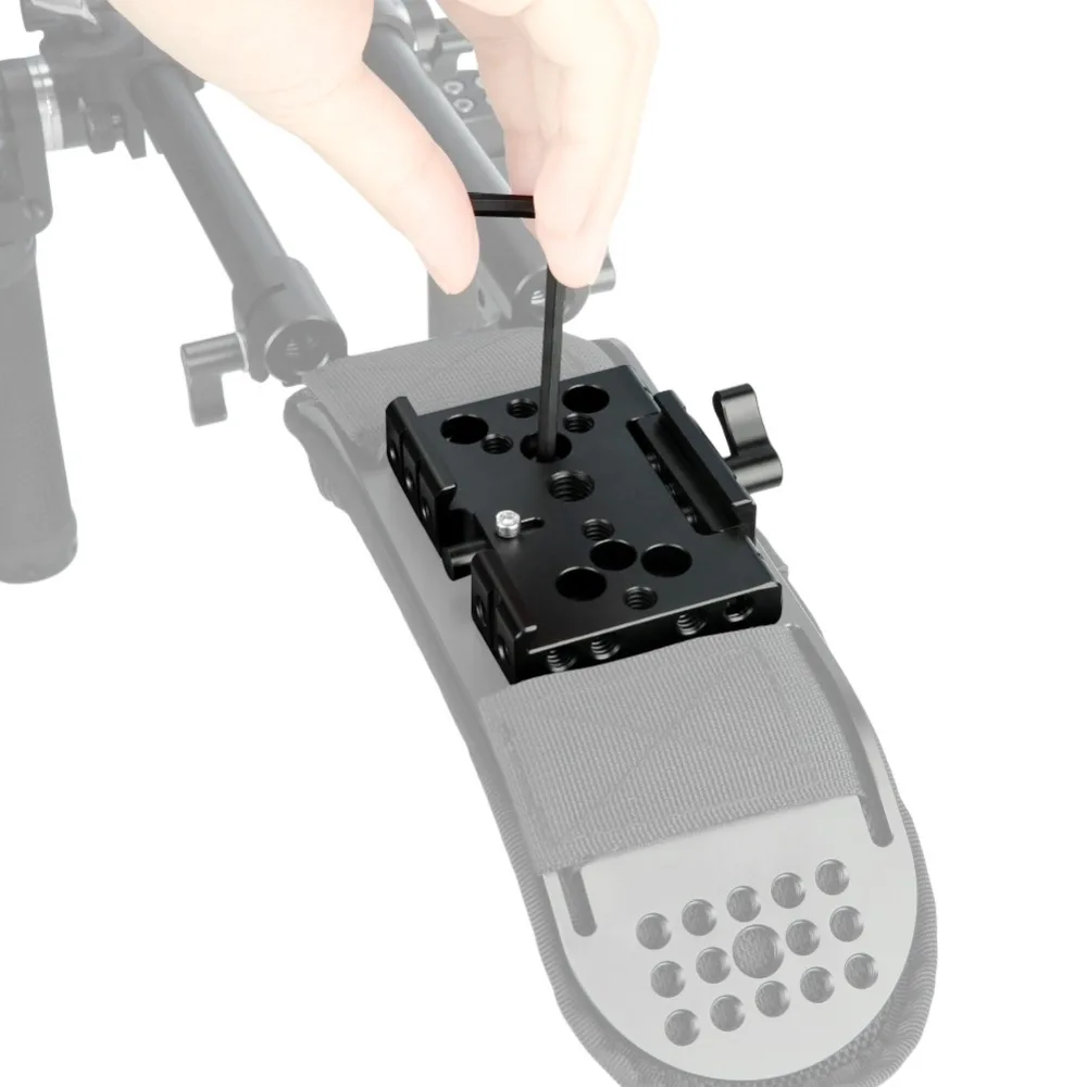 Пластина быстрого крепления NICEYRIG для штатива камеры Manfrotto основание Rail DSLR Rig 1/4