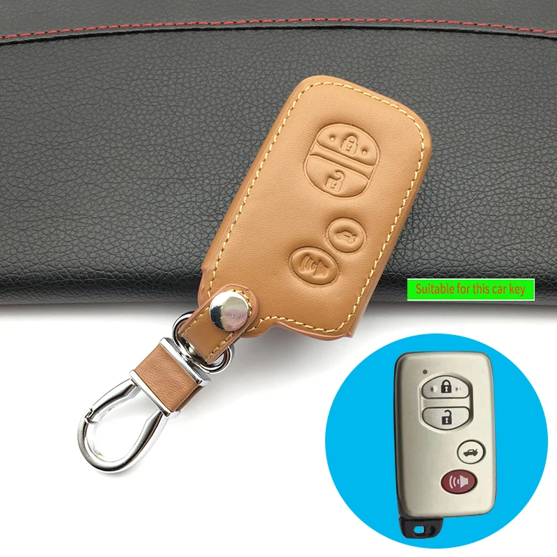 Чехол для автомобильного ключа с 4 кнопками чехол Toyota Land Cruiser Prado 150 Avensis Prius корона