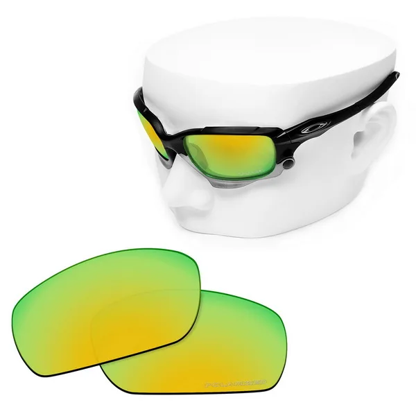 24K Gold Mirror OOWLIT Анти-Царапины Сменные линзы для-Oakley Jawbone травления поляризованных солнцезащитных очков - Цвет линз: 24K Gold Mirror