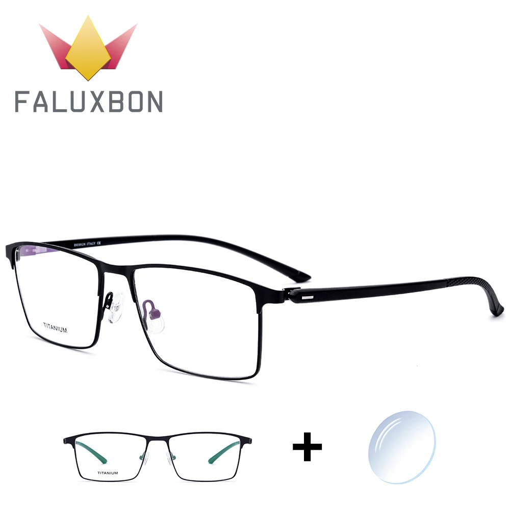 Сплав оптический рецепт очки для мужчин прямоугольник при близорукости 2019