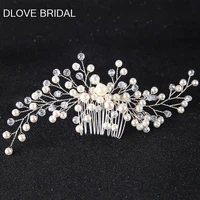 vintage pearl bridal hair combs high quality wedding party crown hair jewelry accessory