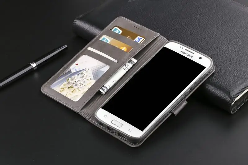 Роскошный чехол-кошелек для samsung Galaxy S7 S7 Edge, чехол, кожаный флип-чехол для телефона samsung Galaxy S7 Edge, чехол для мобильного телефона