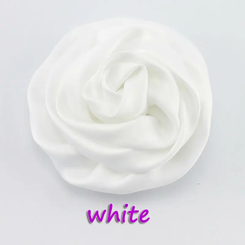 20pcs/Lot 3'' Soft Fabric Rose Flower Flatback Baby Girl Handmade Hair Accessory DIY Craft Garment Band Accessories | Дом и сад