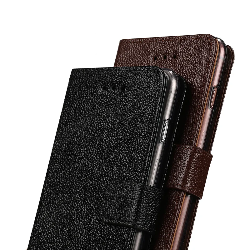 Fashion brand phone for samsung galaxy s6 s7 s9 case handmade custom flip phone case Genuine leather for samsung a8 2018 case