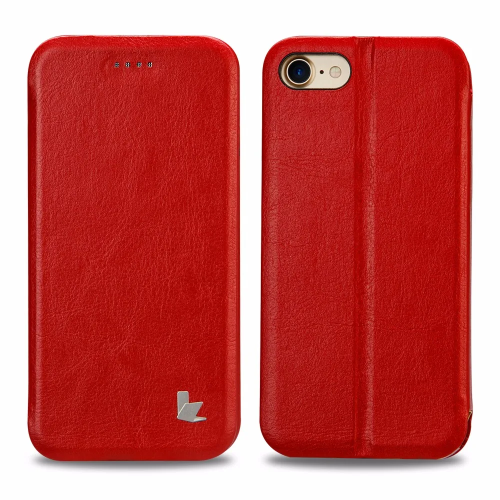 Jisoncase Флип Смарт обложка для iPhone 7 Plus кронштейн Премиум кожа обложка магнит Телефон чехол на айфон 7 плюс 5.5 дюймовый Расширенная PU искусственная кожа