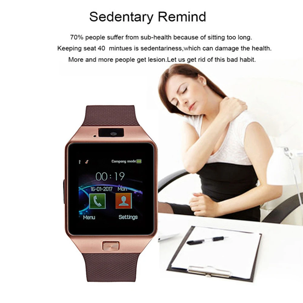 Модные спортивные электронные умные часы DZ09 Удаленная камера Шагомер Bluetooth Smartwatch поддержка SIM TF карта для Android PK Y1 A1