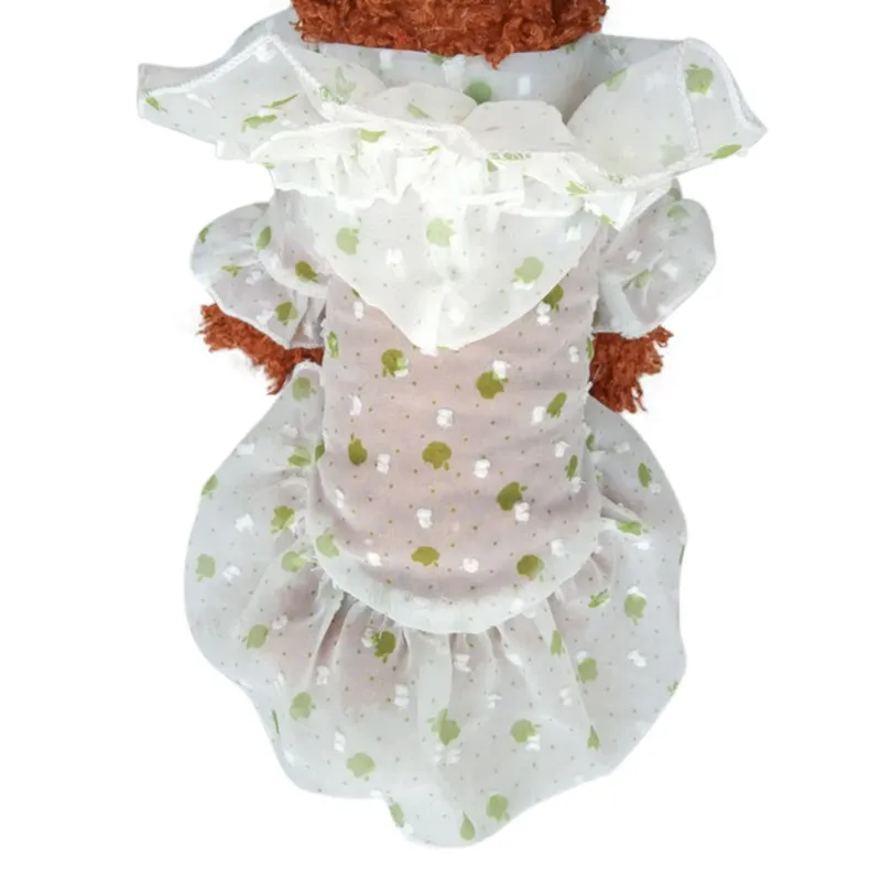 Summer Sun Protection Hoodies Dog Dress Transparent Skirt Cute for Small Medium Cat Puppy Kitty Pet Clothing | Дом и сад