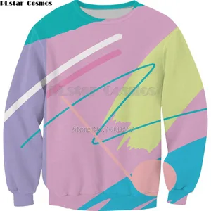 Толстовка PLstar Cosmos в стиле Харадзюку, с круглым вырезом и длинными рукавами