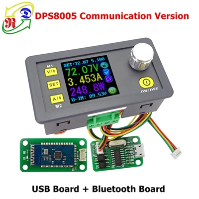 DPS8005 USB BT RD DPS8005 программируемый модуль постоянного напряжения тока понижающий источник питания Вольтметр Амперметр понижающий преобразователь 80 в 5A - Цвет: DPS8005 USB BT