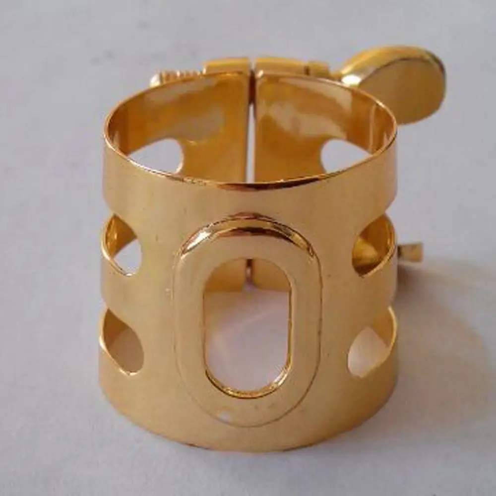 

alto saxophone mouthpiece ligature real gold plated perfect resonance new