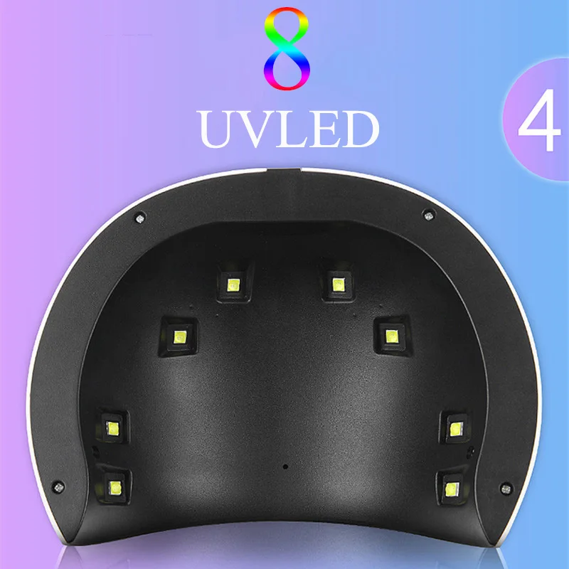 24W LED UV Lamp Nail Dryer Smart Sensor for Gel Polish Manicure With Timer Button Art Tools | Красота и здоровье