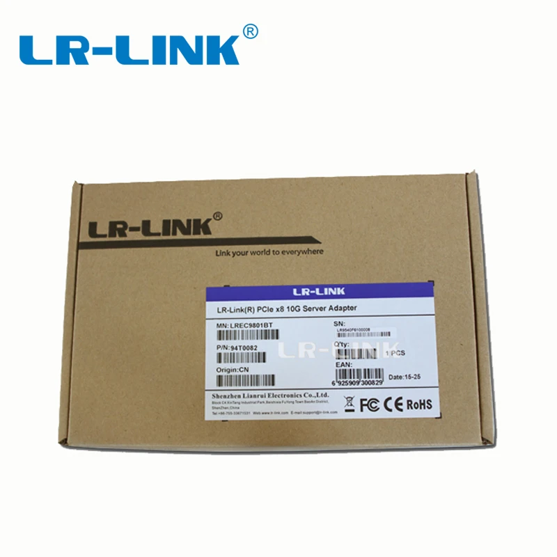 LR LINK 9801BT PCI Express x8 сетевой контроллер карты 10 Гб Ethernet RJ45 совпадали адаптер сетевого