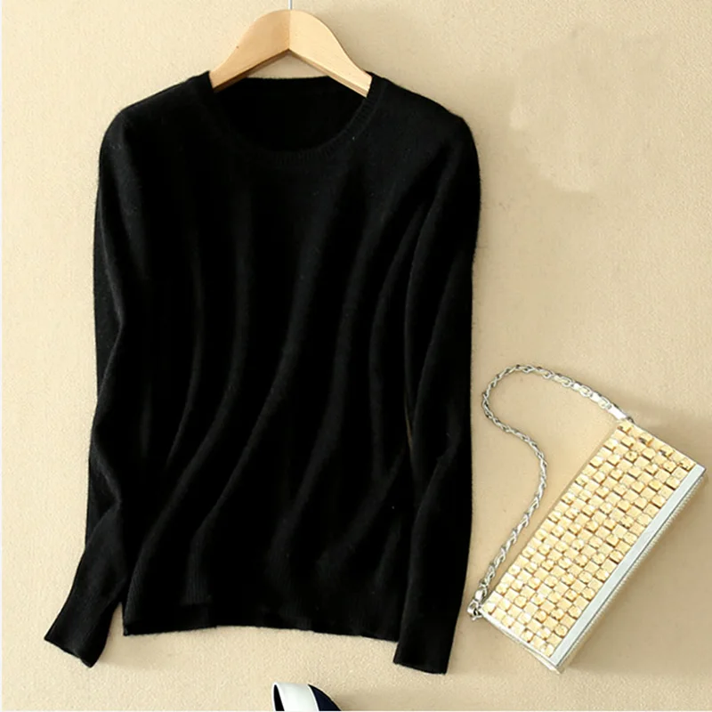 Fashion 2016 Sweater Women Pullovers Solid Knitted Sweaters Top for Autumn Winter Cashmere and | Женская одежда
