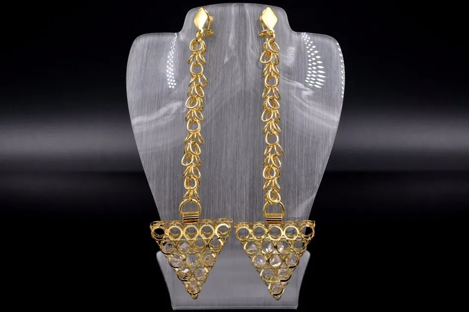 Sunny Jewelry, висячие серьги, модные ювелирные изделия для женщин, высокое качество, циркониевые треугольные серьги, вечерние, свадебные, подарок