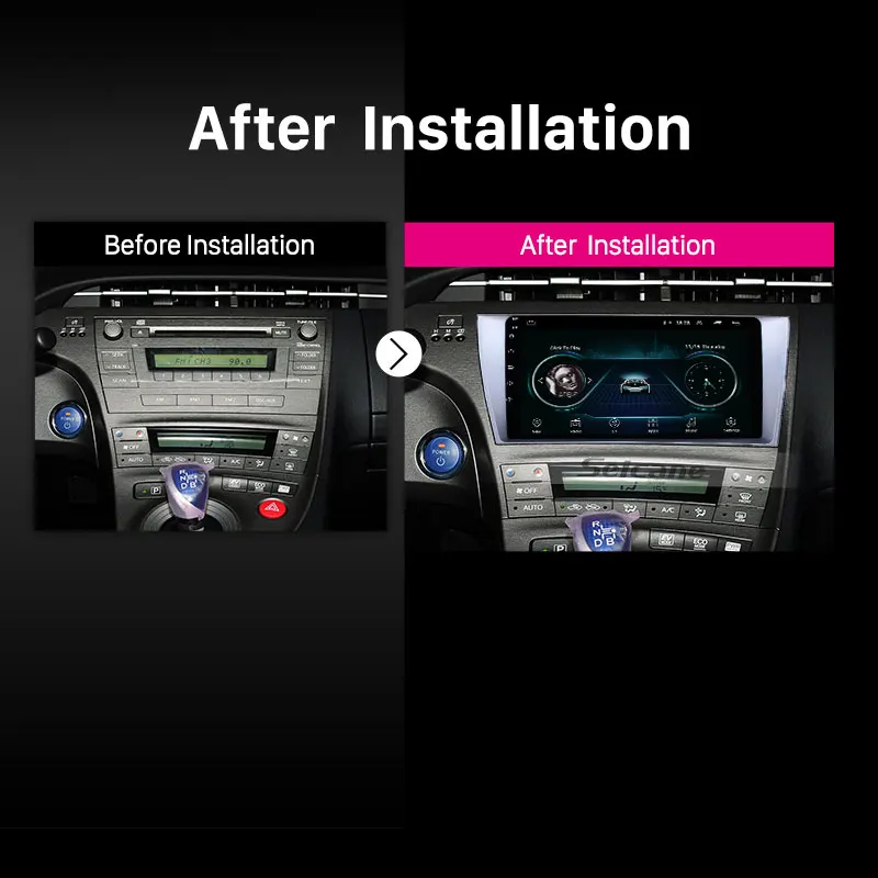 Seicane Android 8,1 2 Din Автомобильный Радио Мультимедиа Видео плеер gps для Toyota Prius 2009 2010 2011 2012 2013 Левый ручной драйвер