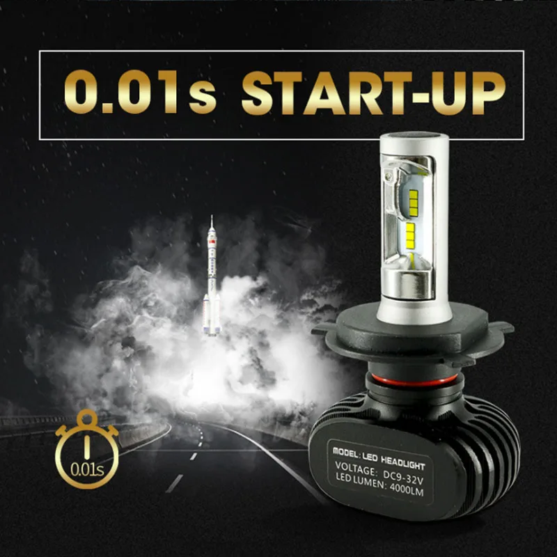 2 шт. H7 LED H4 Автомобильные фары 9005 9006 H3 H13 H8 880 H27 9004 9007 H11 H1 S1 50W 8000LM 6500K автомобильные
