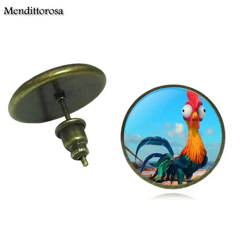 Модные женские серьги гвоздики Mendittorosa из фильма Моана с
