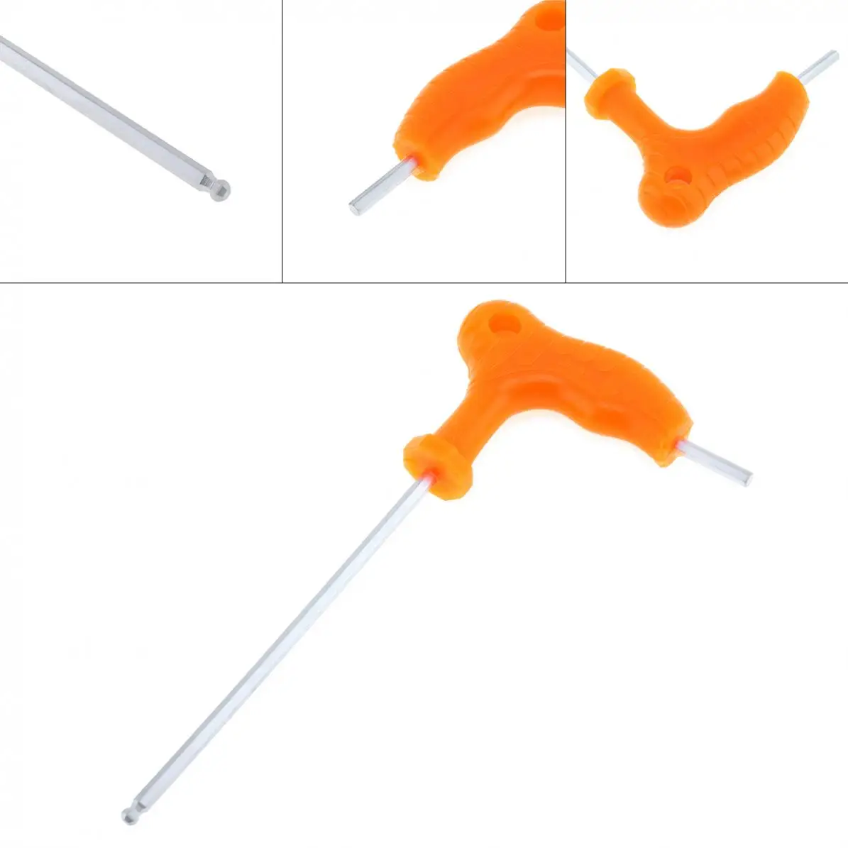 

Шестигранный ключ t-типа с шаровой головкой и пластиковой ручкой для дома/офиса/участка, 3 мм