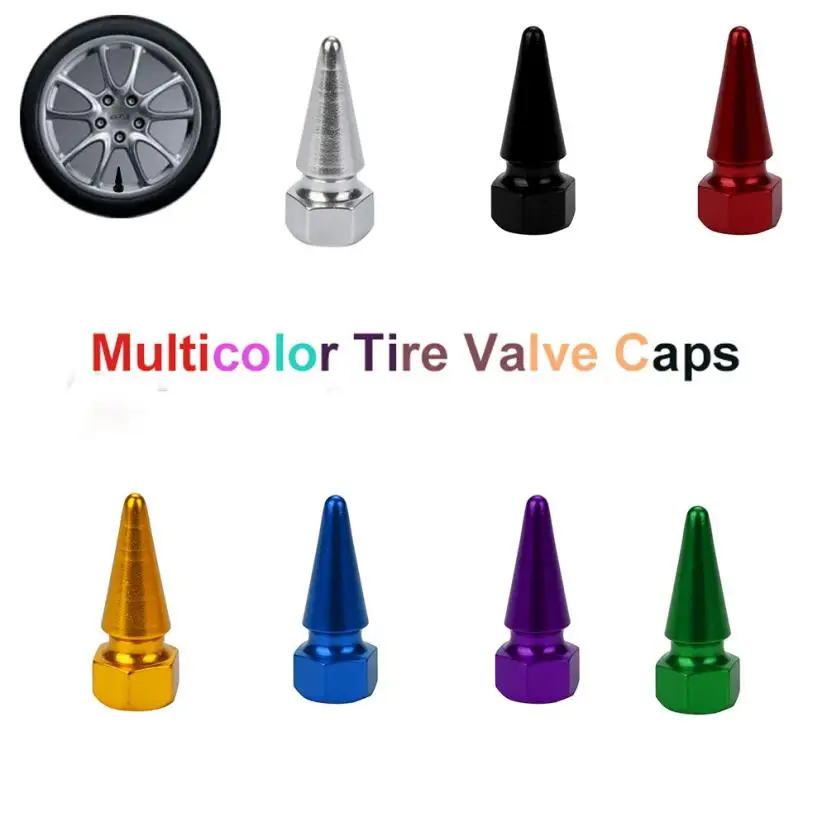 Лидер продаж 2018 колпачки 3 2x1 2 см 7 цветов 4x алюминиевые для автомобильного