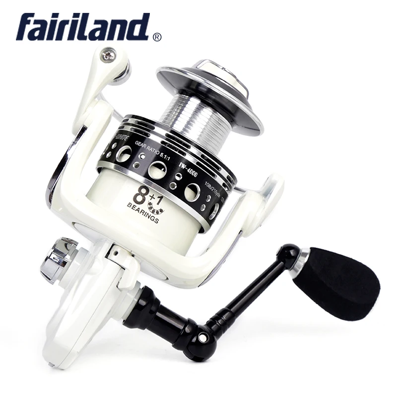 FAIRILAND CNC Точная механическая 8BB + 1 спиннинговая катушка IW 2000 6000 зеркальная