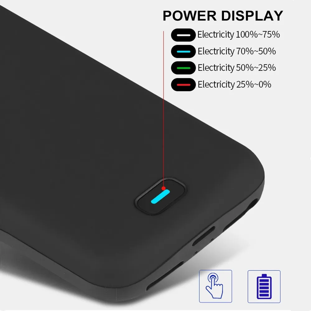 4000 мАч силиконовый ударопрочный аккумулятор чехол для iphone 5 5s se зарядки Внешняя