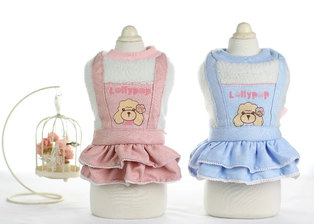 Джинсы с вышивкой платья для собак пальто куртки пуховики чихуахуа мягкая