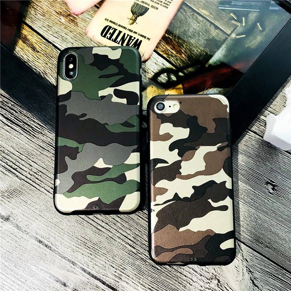 Retro Camouflage American flag Luminous Case For iphone 7 7plus X 8 6 6S Plus Super Man Matte Hard PC Phone Army style Fundas |