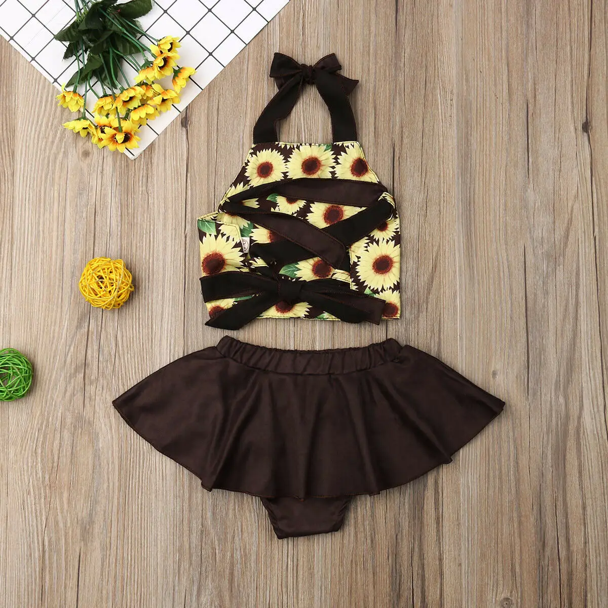 Платье пачка для новорожденных с лямкой на шее|Комплекты одежды| |