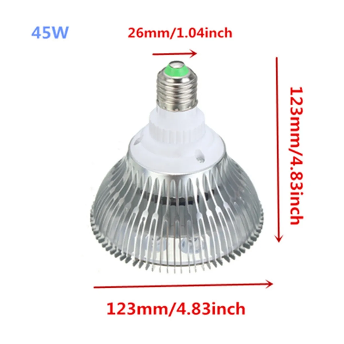 45W E27 Led Grow Light для комнатных растений AC85 265V красный + синий LED завод лампы цветущих